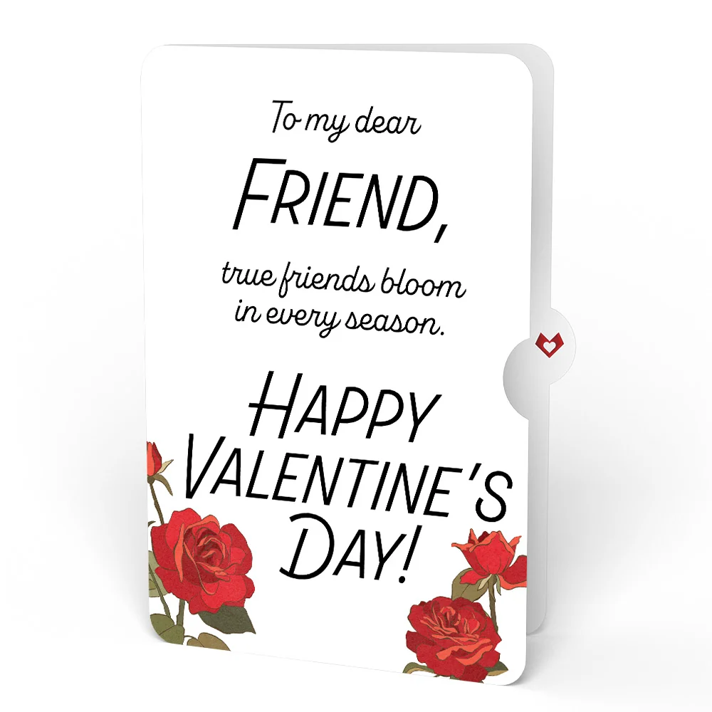 Lovepop Romantic Red Roses Valentine Bouquet and Sentiment Set for Friend Vase - Image 4
