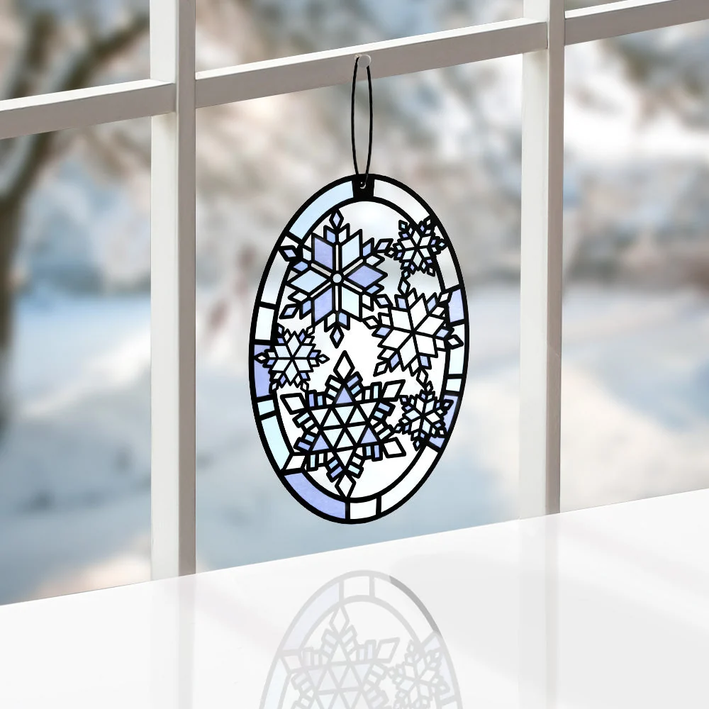 Lovepop Let It Snow Snowflakes Suncatcher Card