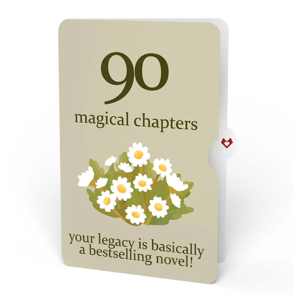 Lovepop Cheers to a New Chapter 90th Birthday Pop-Up Card and Sentiment Set Cream - Image 4
