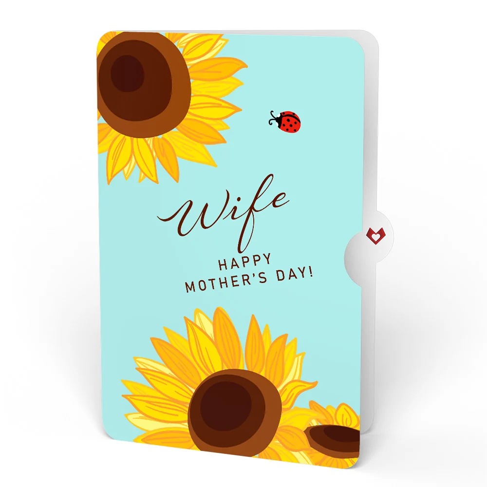 Lovepop Golden Sunflower Mother’s Day Bouquet and Sentiment Set for Wife Vase - Image 4