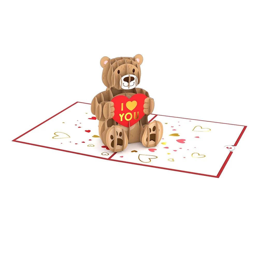 Lovepop Valentine’s Day Love Bear Pop-Up Card - Image 3