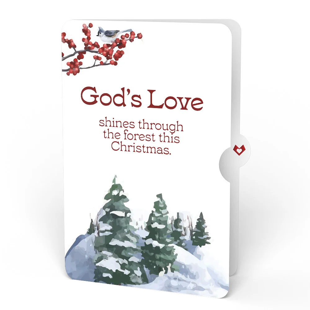 Lovepop Winter Wishes Mountain Village Christmas Light-Up Pop-Up Card and God's Love Sentiment Set - Image 4