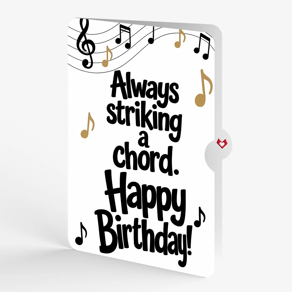 Lovepop Acoustic Guitar Birthday Pop-Up Card and Striking a Chord Sentiment Set - Image 4