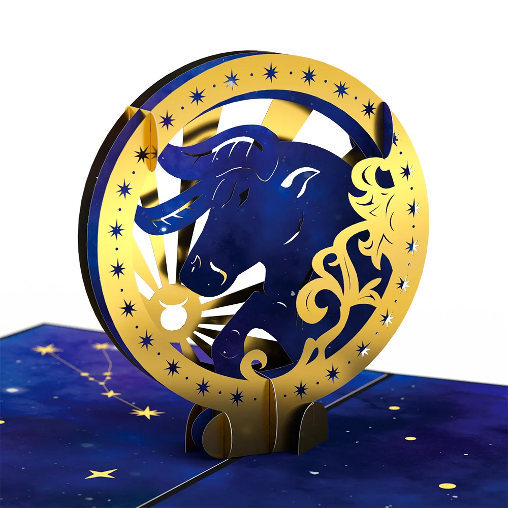 Lovepop Taurus Zodiac Birthday Pop-Up Card and Sentiment Set - Image 3