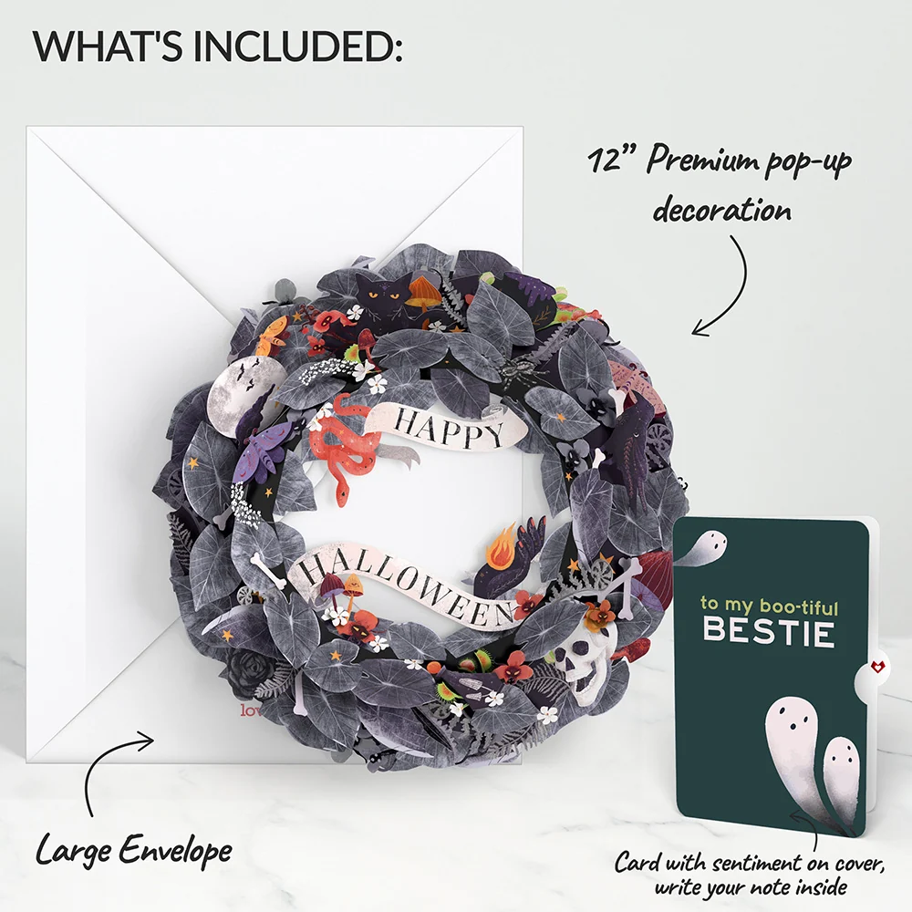 Lovepop Enchantingly Eerie Halloween Wreath and Sentiment Set for Bestie Candle - Image 2