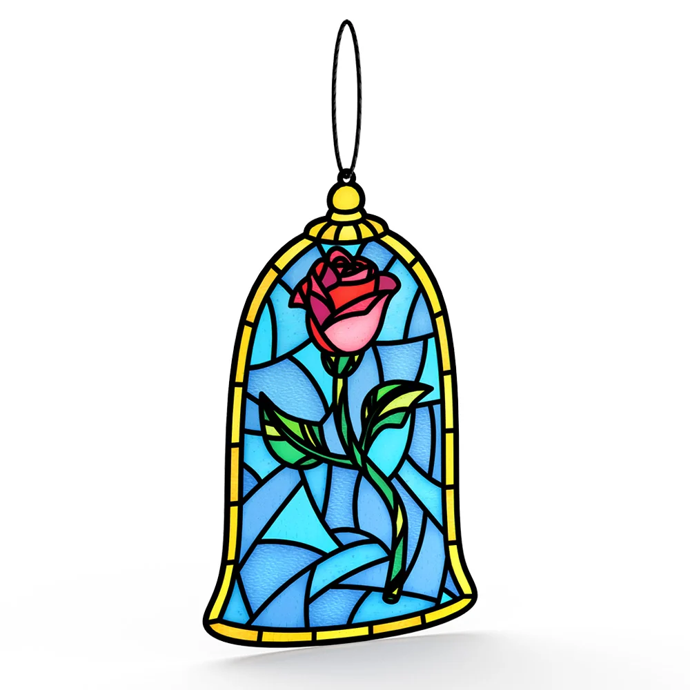 Lovepop Disney’s Beauty and the Beast Suncatcher Card & Flower Buds Bouquet Bundle - Image 4
