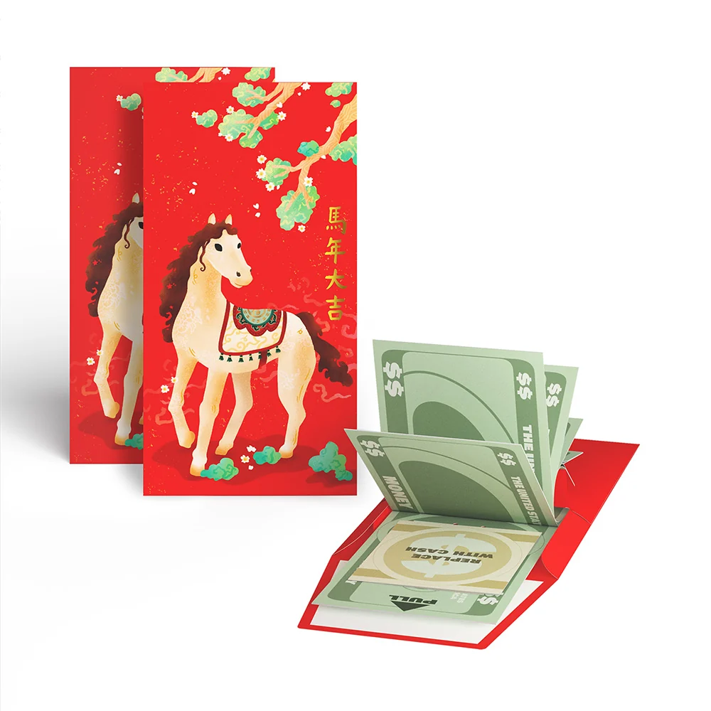 Lovepop Year of the Horse Lunar New Year Envelope 3-Pack