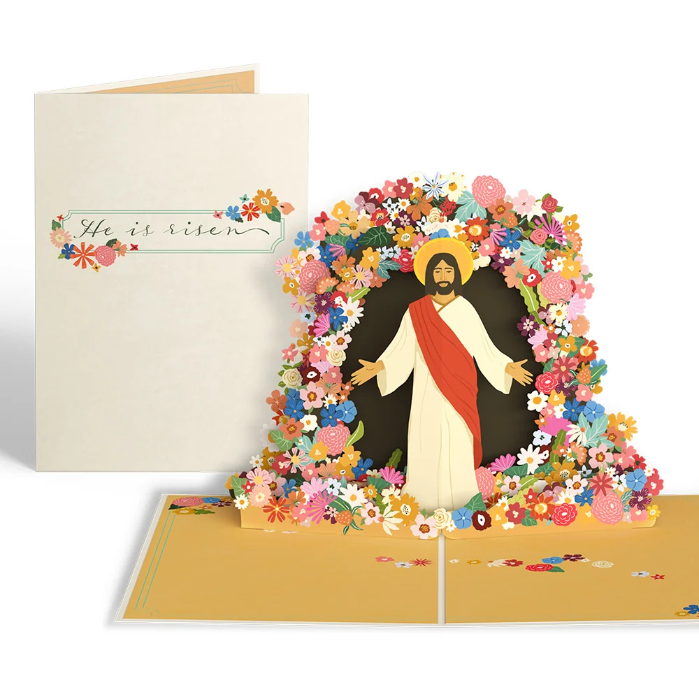 Lovepop Resurrection of Jesus Pop-Up Card Cream