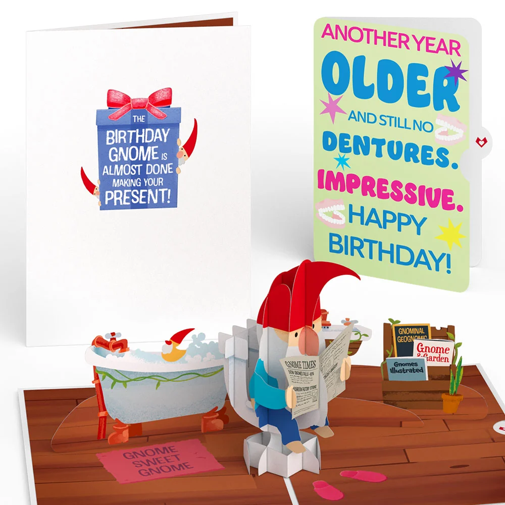 Lovepop Birthday Gnome Pop-Up Card and Sentiment Set