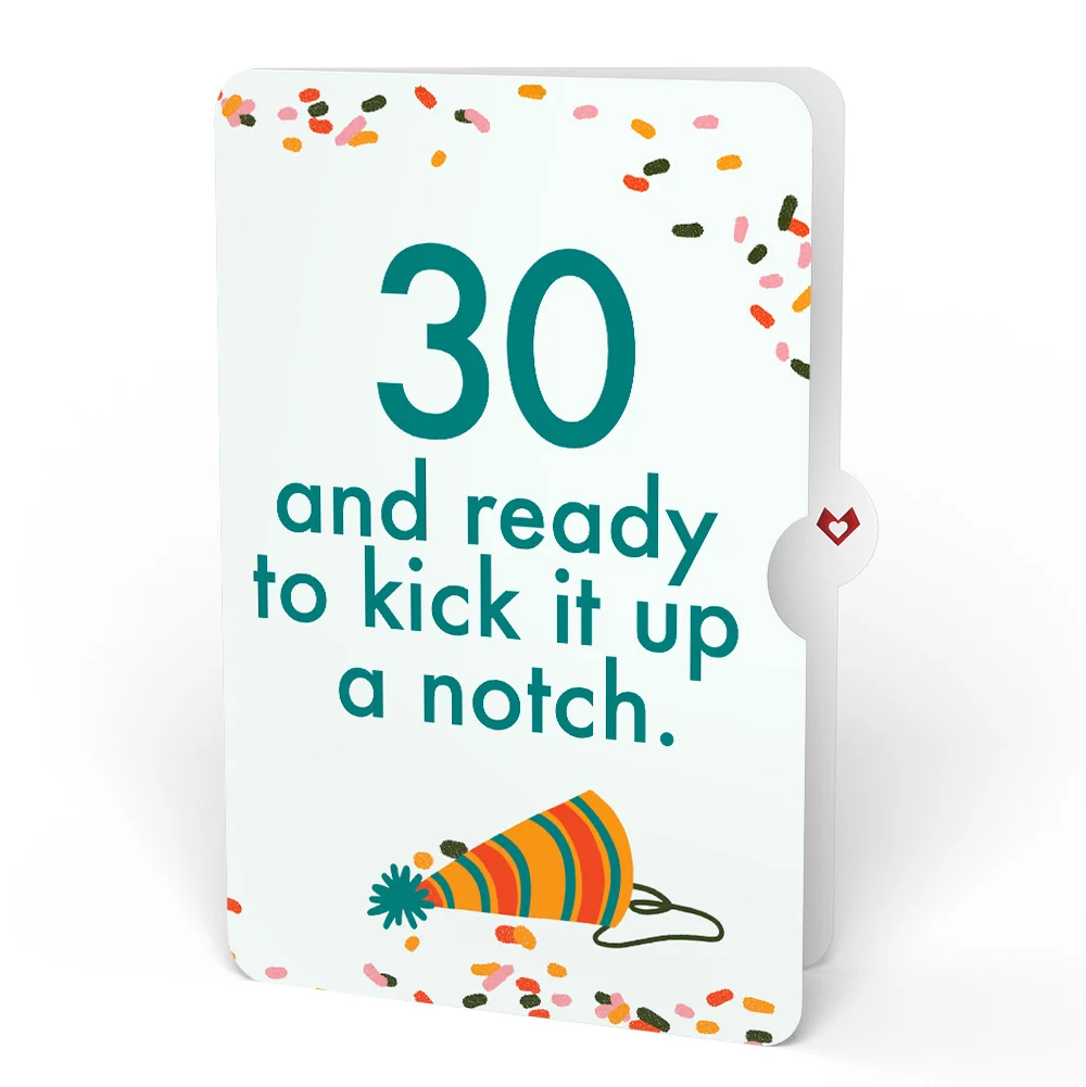 Lovepop Kick Ass Birthday Pop-Up Card and 30th Kick It Up Sentiment Set - Image 4