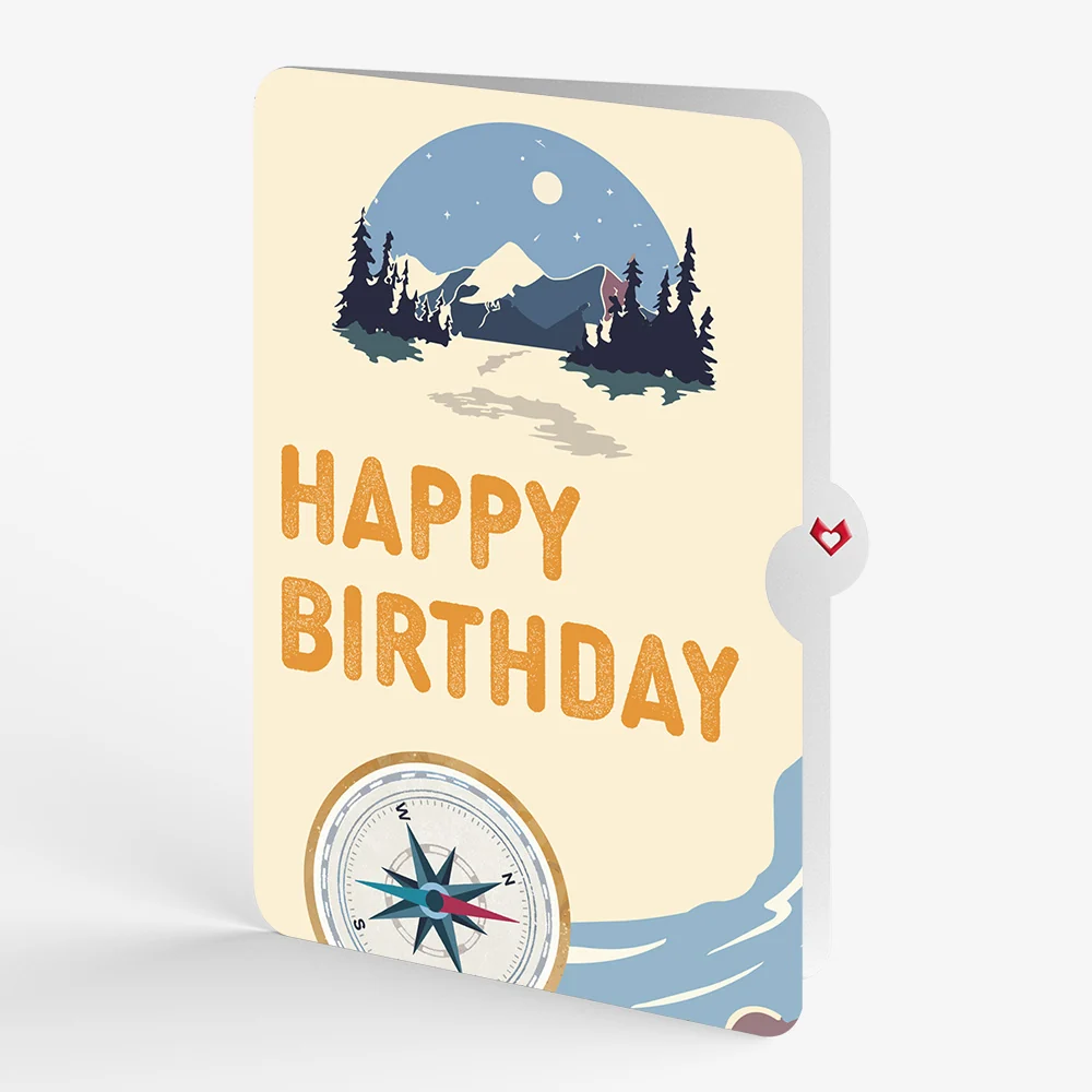 Lovepop Classic Compass Birthday Pop-Up Card and Sentiment Set - Image 4