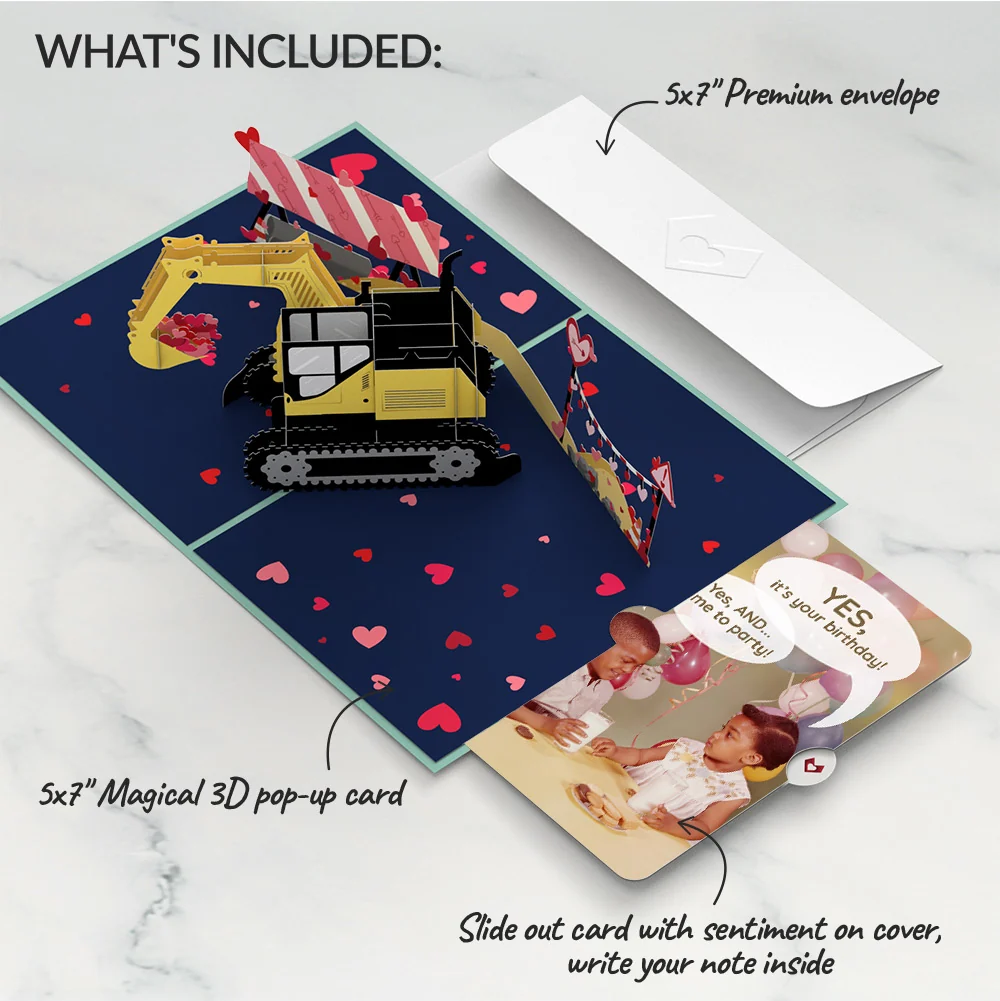 Lovepop I Dig You Birthday Pop-Up Card and Time to Party Sentiment Set - Image 2