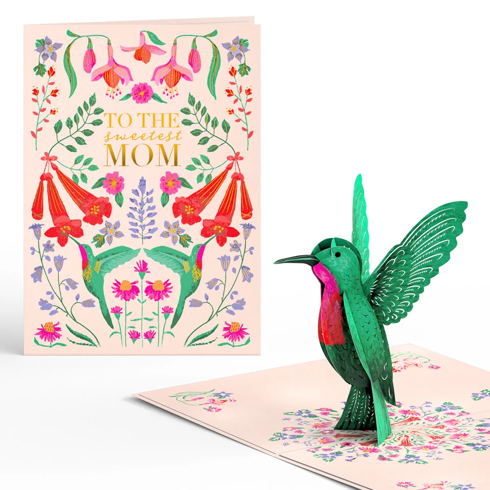 Lovepop Sweetest Mom Hummingbird Pop-Up Card
