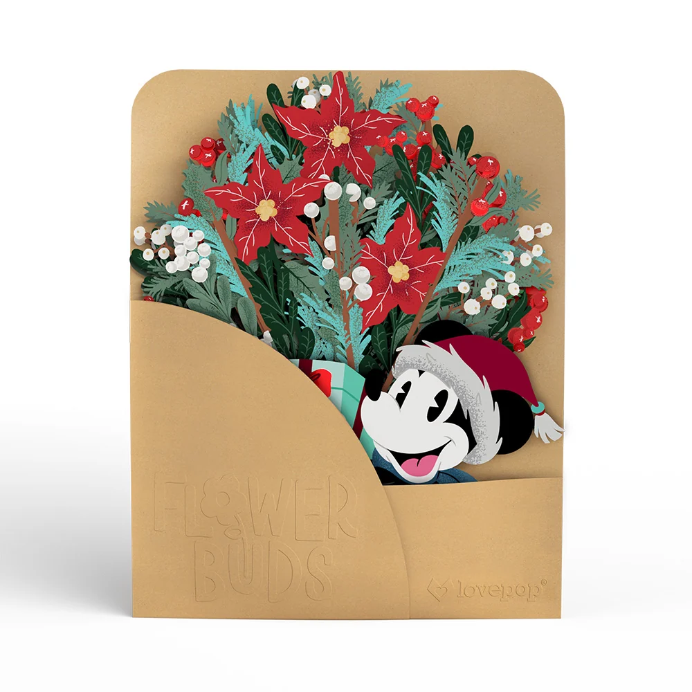 Lovepop Disney's Mickey Mouse Festive Cheer Flower Buds Bouquet - Image 5