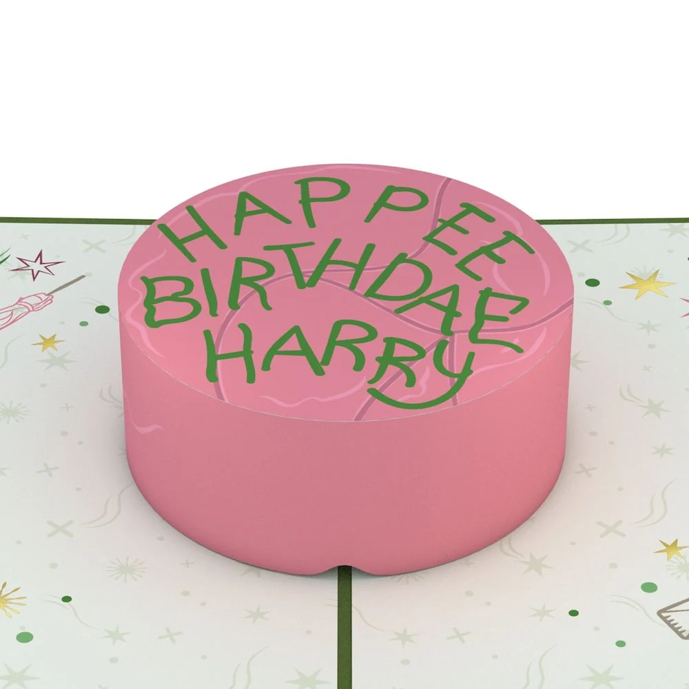 Lovepop Harry Potter Happee Birthdae Cake Pop-Up Card - Image 2