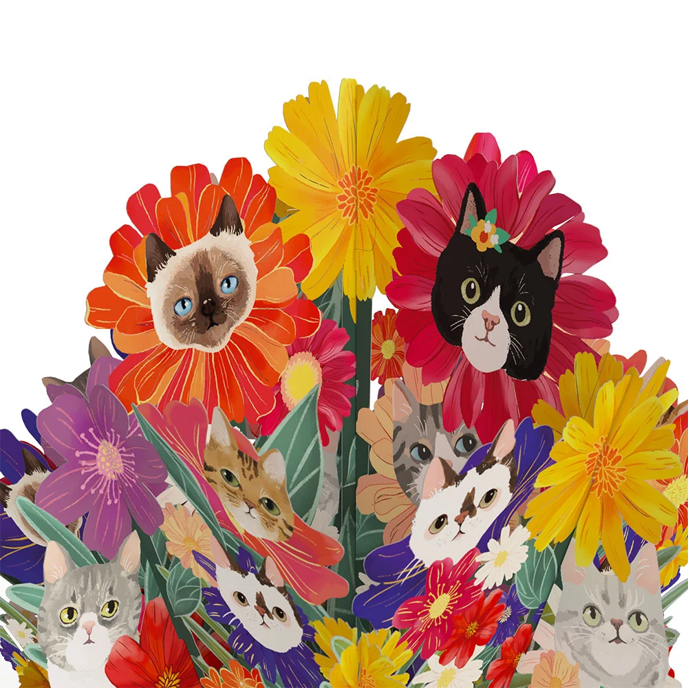 Lovepop Purr-fect Cat Bouquet and Grandparents Day Sentiment Set Vase - Image 3