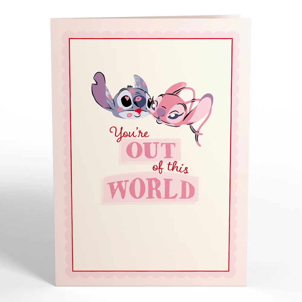 Lovepop Disney's Stitch & Angel You’re Out Of This World Pop-Up Card - Image 4