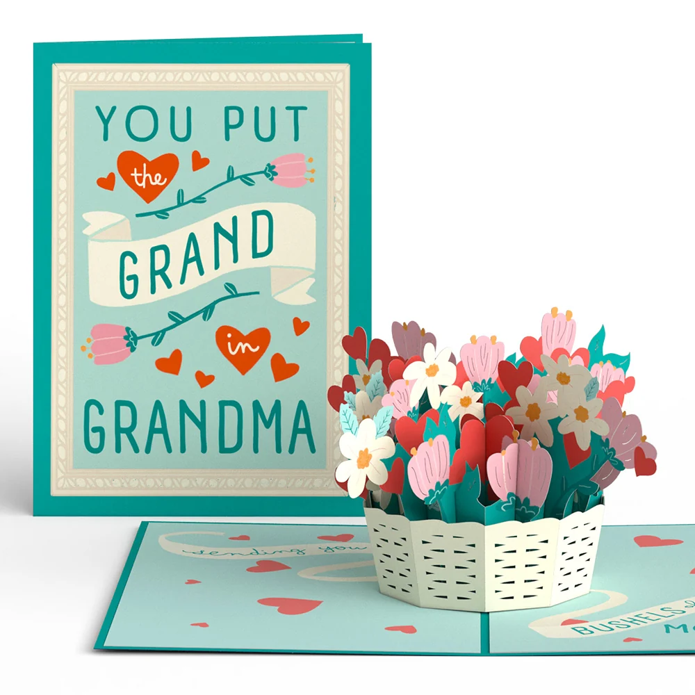 Lovepop You Put the Grand in Grandma Mother’s Day Pop-Up Card Basket
