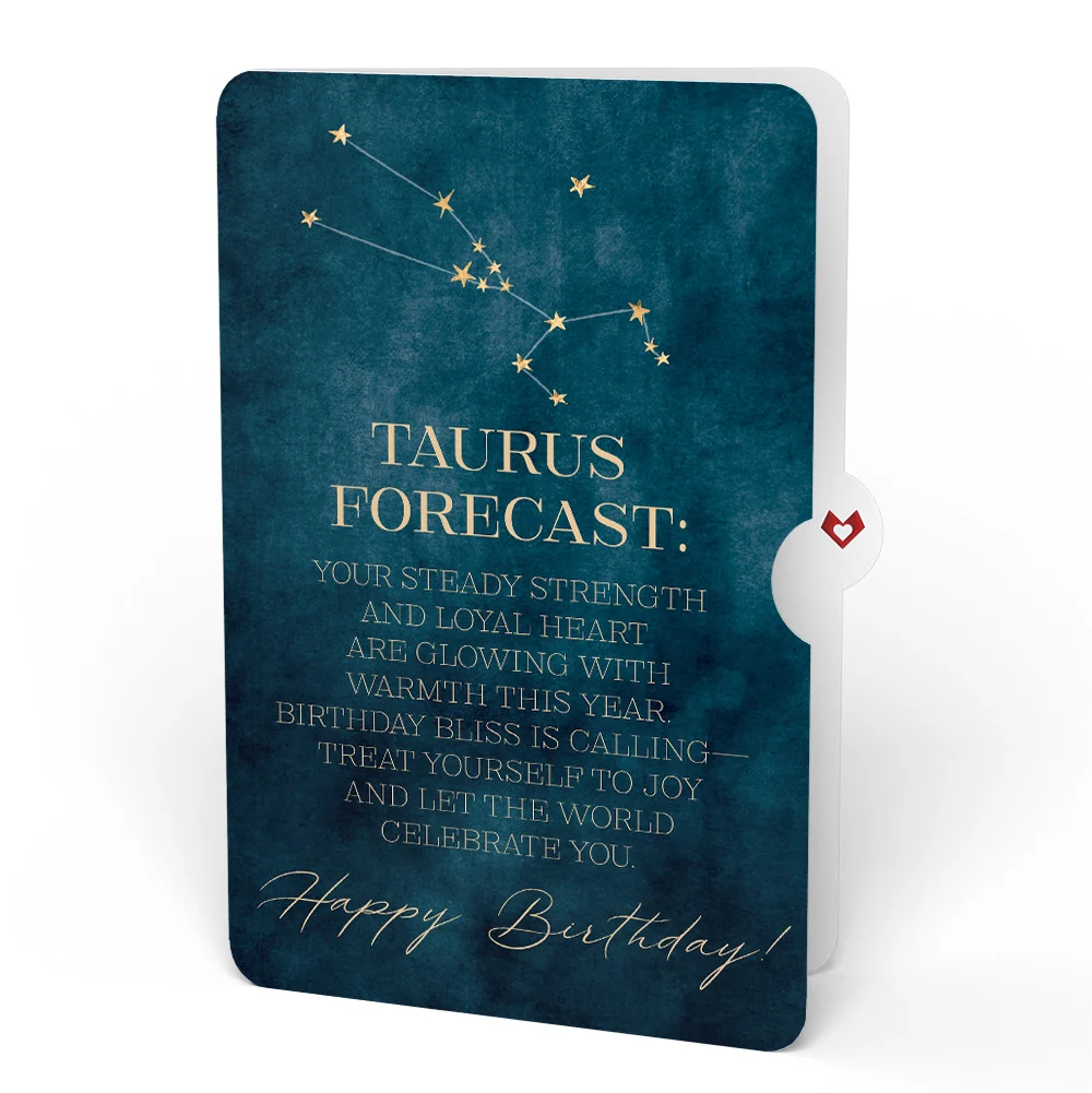 Lovepop You're a Star Birthday Pop-Up Card and Taurus Zodiac Sentiment Set - Image 4
