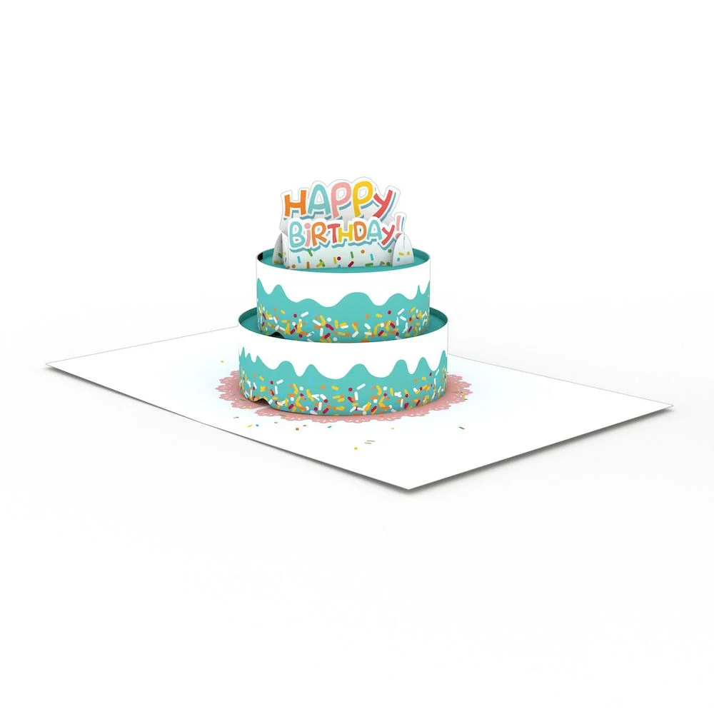 Lovepop Happy Birthday Fun Sprinkles Cake: Paperpop Card Candle - Image 3