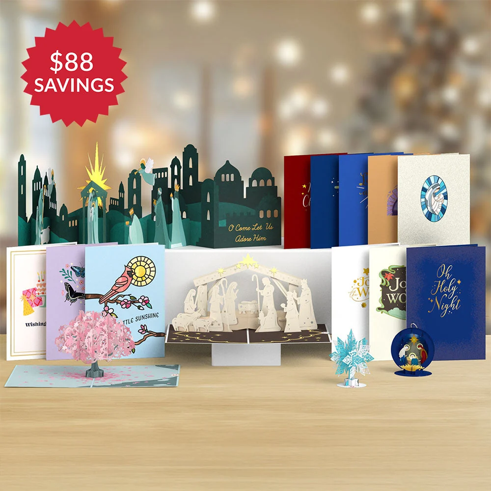 Lovepop Religious Christmas & Everyday Favorites Super Pack Glass