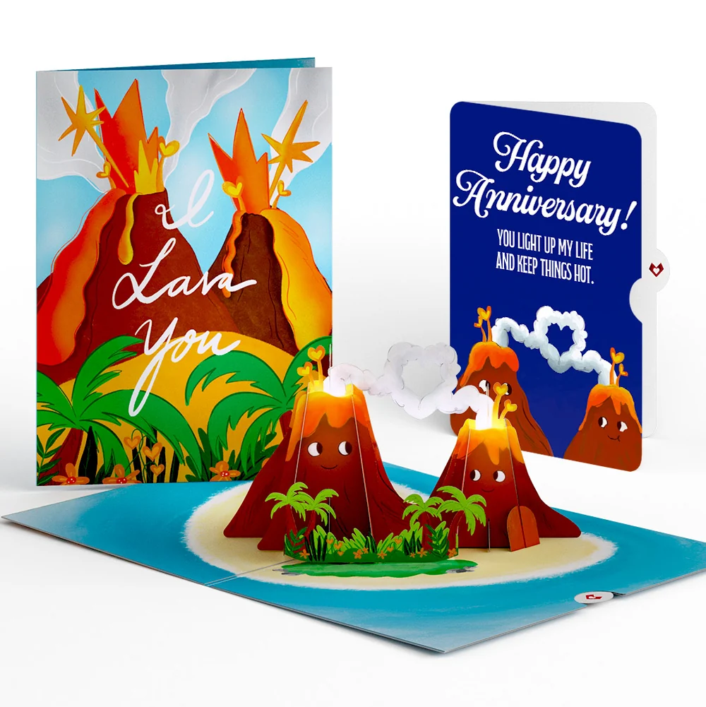 Lovepop I Lava You Anniversary Light-Up Pop-Up Card and Sentiment Set