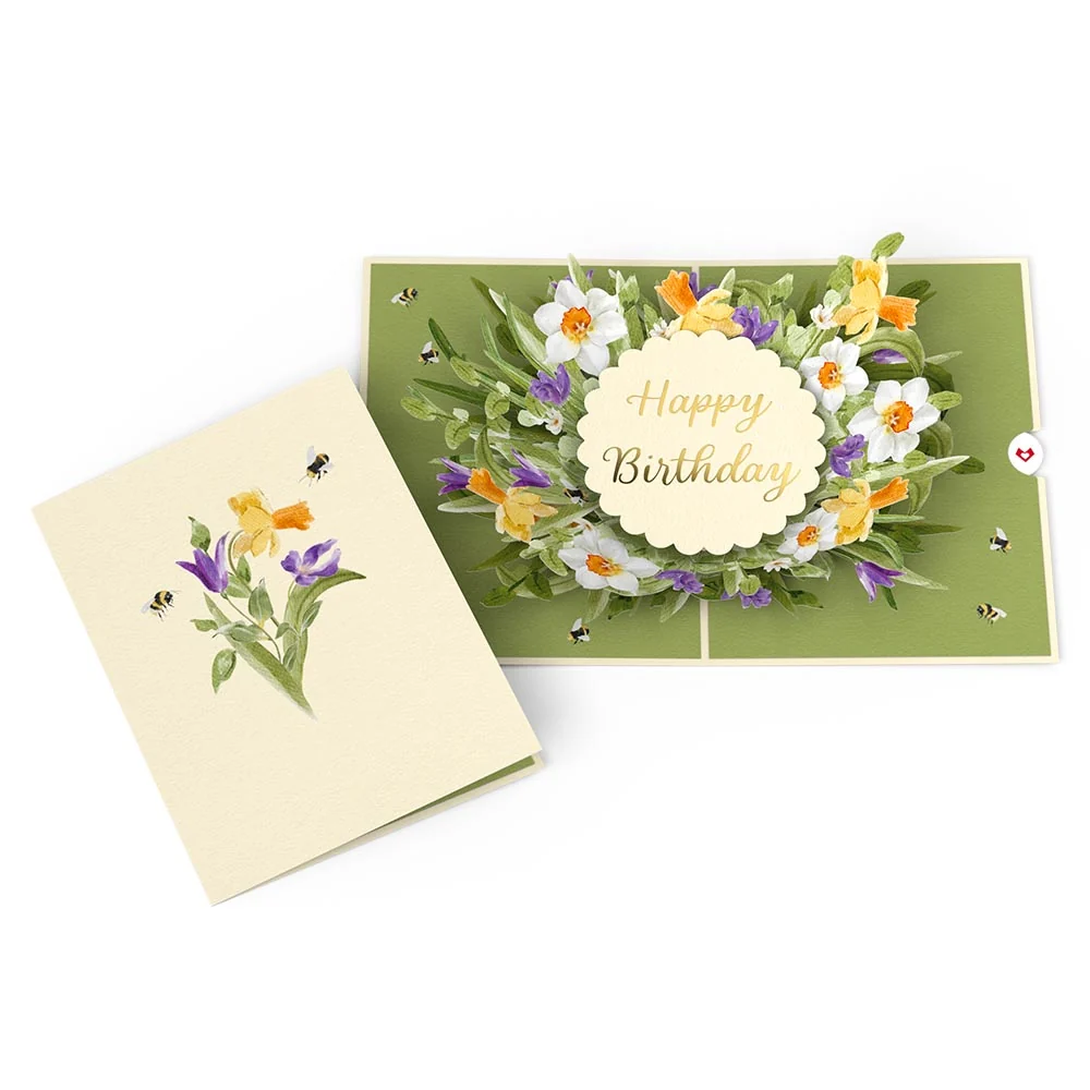 Lovepop Birthday in Bloom Pop-Up Card & Bouquet Bundle - Image 2