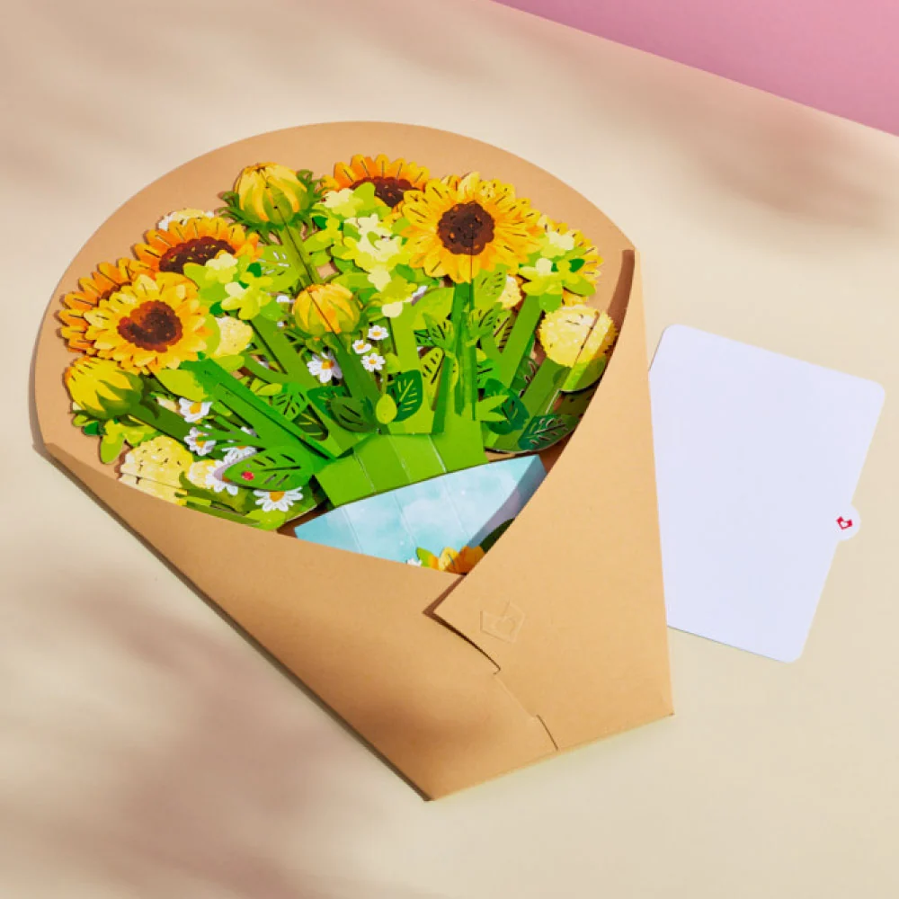 Lovepop Berry Sweet Birthday Suncatcher Card & Pop-Up Bouquet Bundle - Image 14