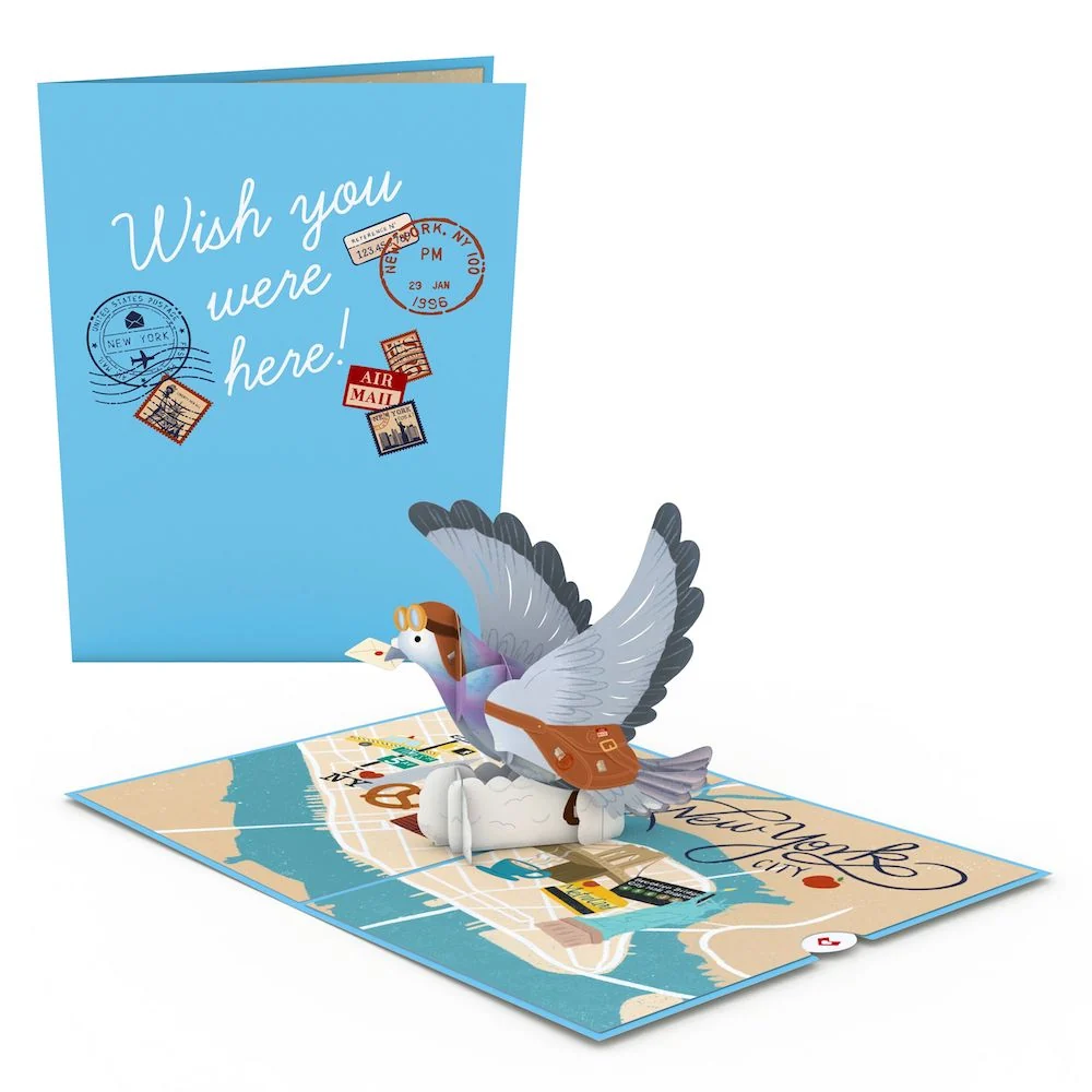 Lovepop NYC Messenger Pigeon Pop-Up Card