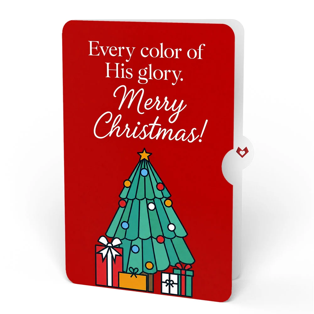 Lovepop Merry Christmas Tree Suncatcher Card and His Glory Sentiment Set Glass - Image 4