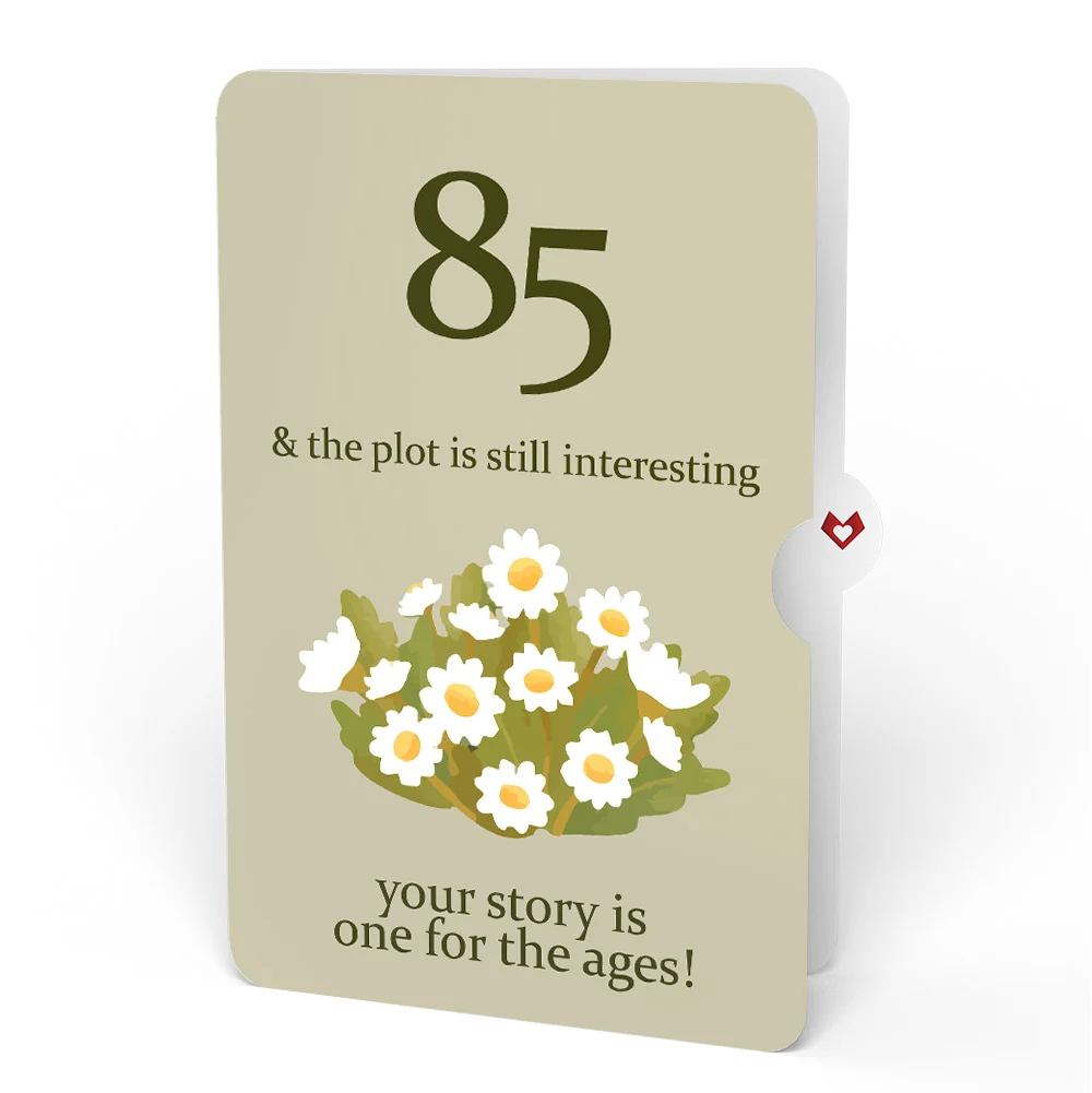 Lovepop Cheers to a New Chapter 85th Birthday Pop-Up Card and Sentiment Set Cream - Image 4