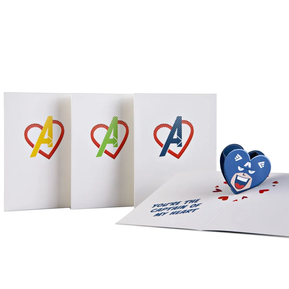 Lovepop Marvel Avengers Valentine Notecards (Assorted 4 Pack)