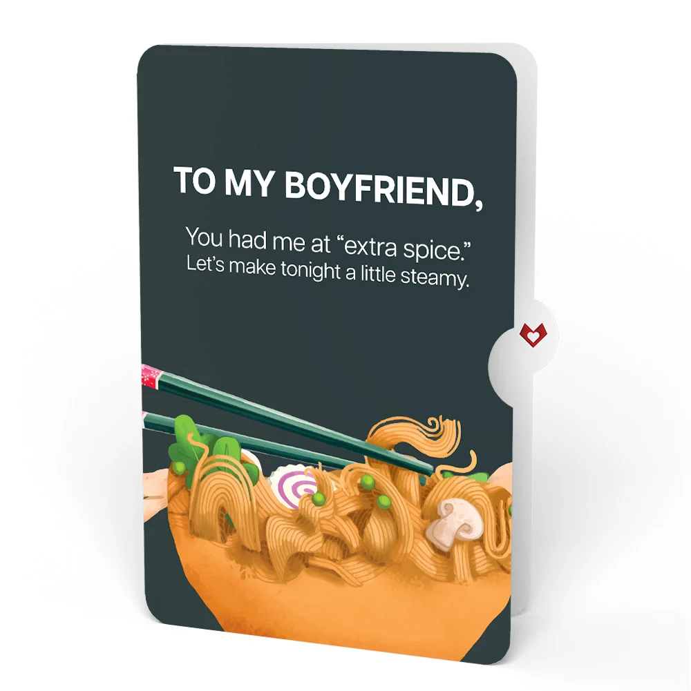 Lovepop Send Noods Spicy Love Pop-Up Card and Sentiment Set for Boyfriend Bowl - Image 4