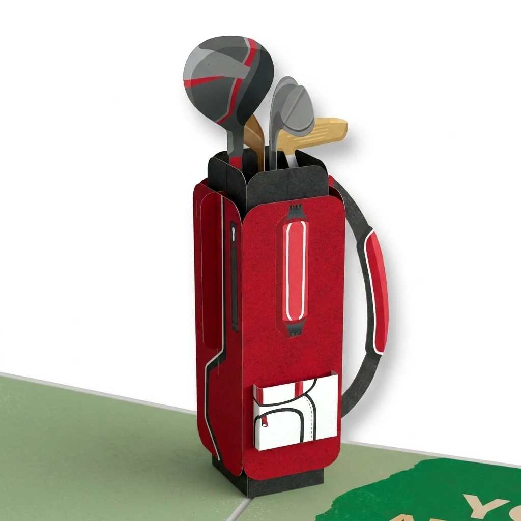 Lovepop Best Dad By Par Father's Day Pop-Up Card and Golf Weekend Sentiment Set for Dad Bag - Image 3
