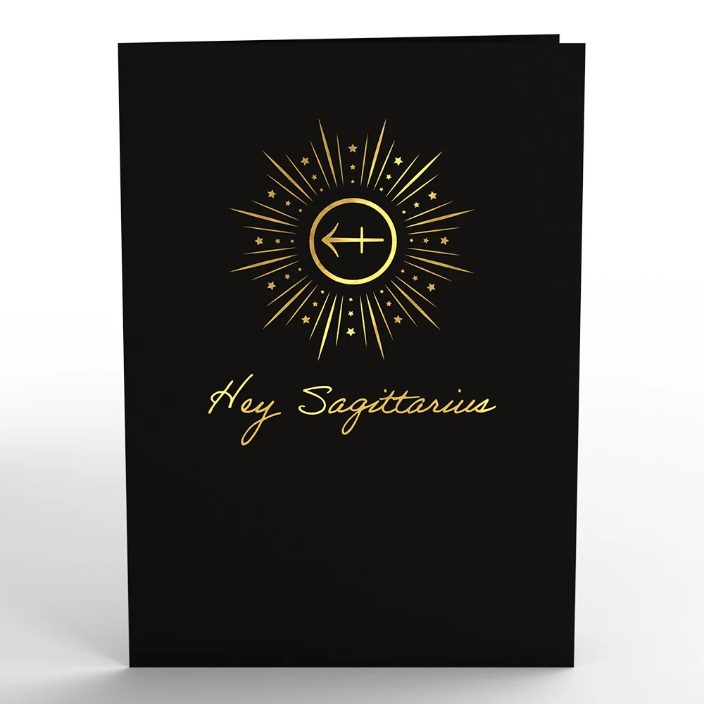 Lovepop Sagittarius Zodiac Birthday Pop-Up Card - Image 4