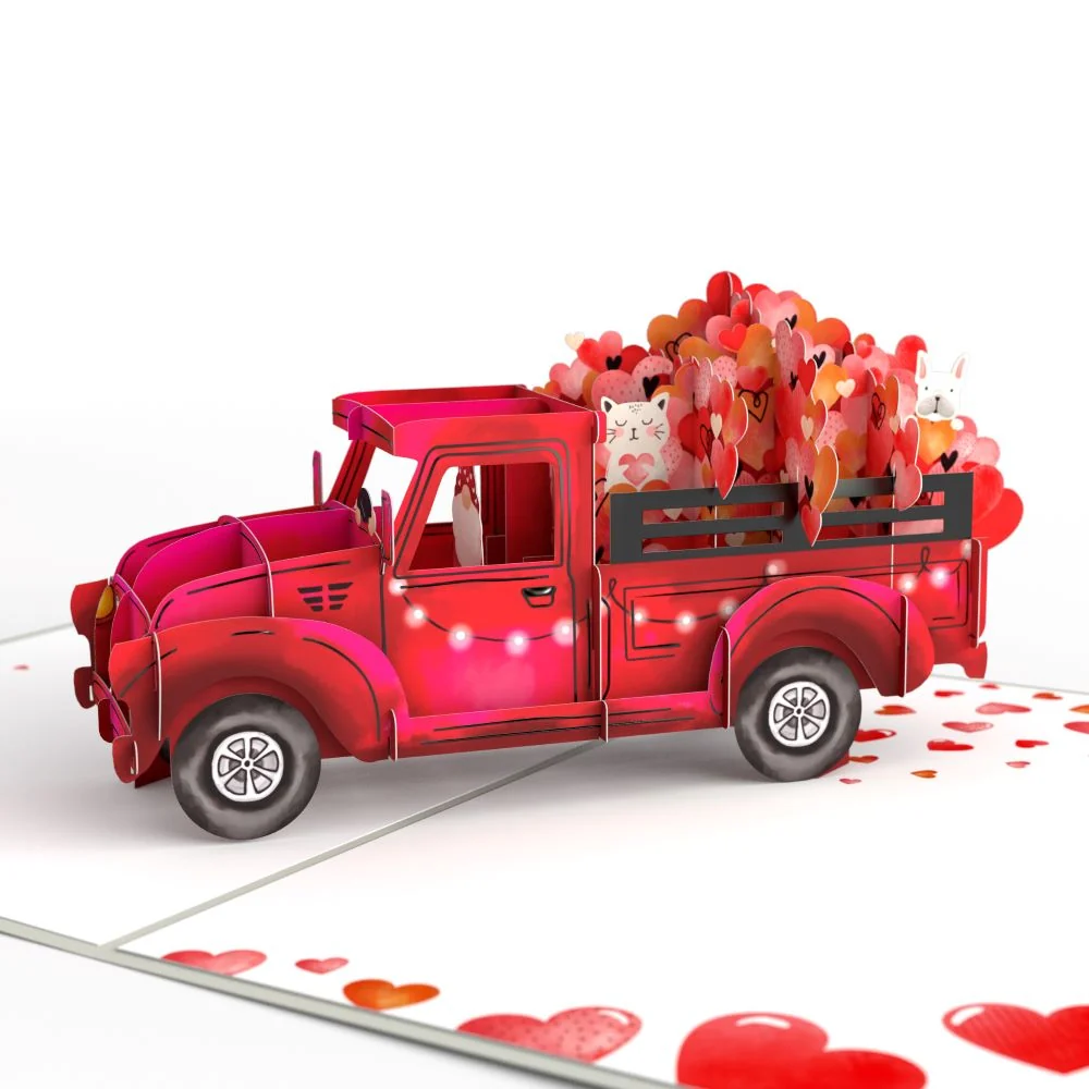 Lovepop Love Delivery Truck Pop-Up Card Plate - Image 2