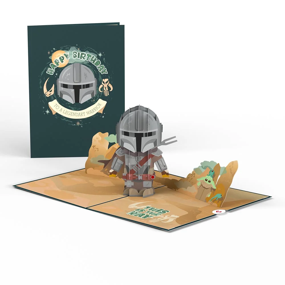 Lovepop Star Wars The Mandalorian Legendary Warrior Birthday Pop-Up Card