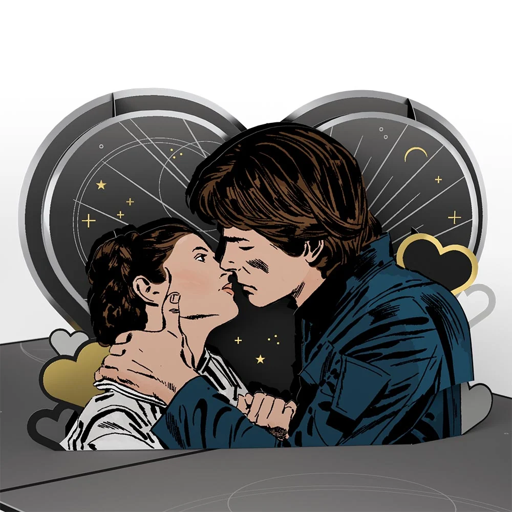 Lovepop Star Wars Han Solo & Leia Love Pop-Up Card - Image 2