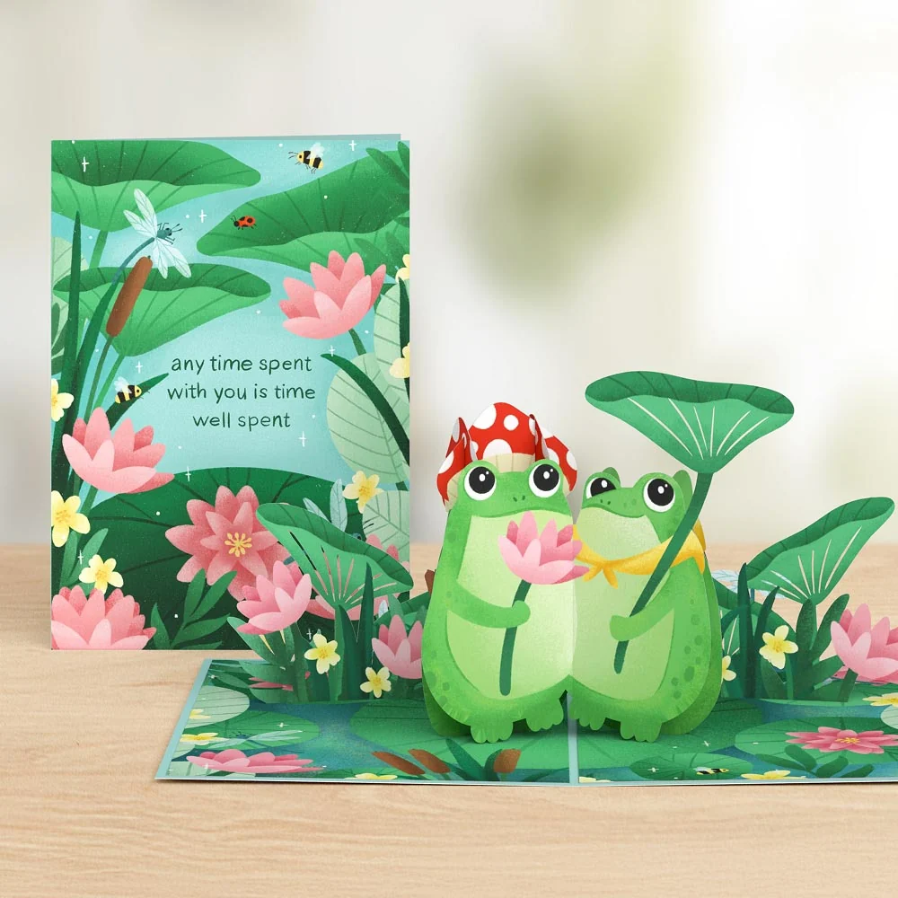 Lovepop Time Well Spent Frogs Pop-Up Card
