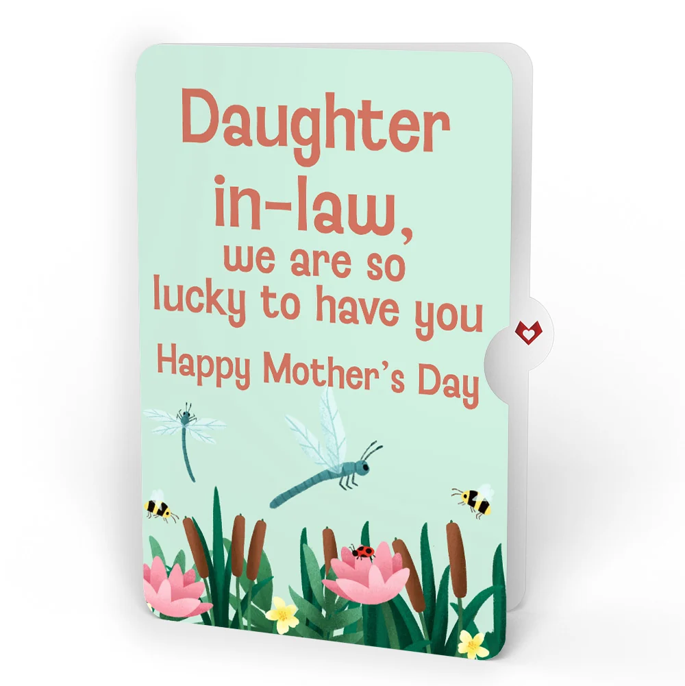 Lovepop Peaceful Dragonfly Mother’s Day HeartFelt Charm Card and Sentiment Set for Daughter-in-law - Image 4