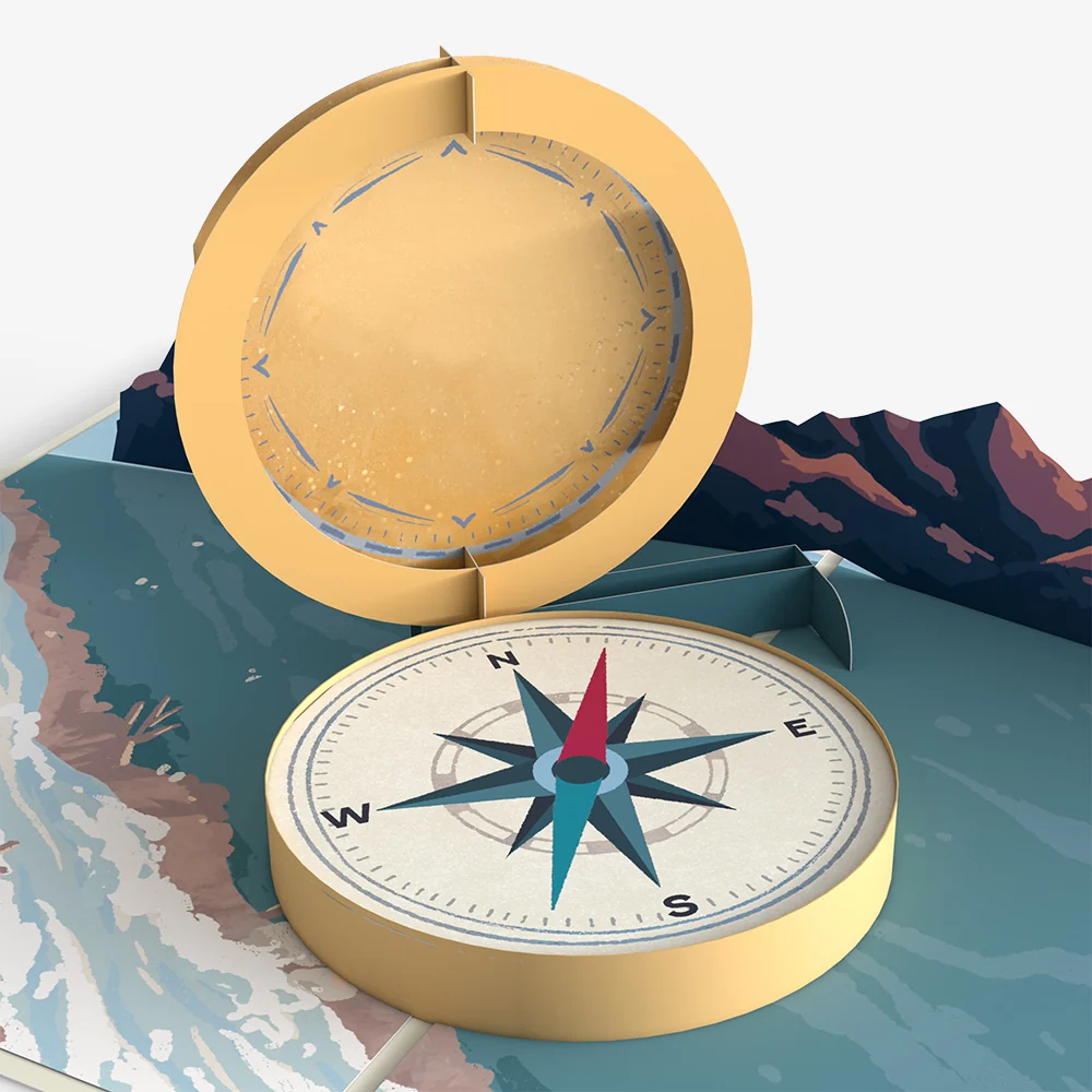 Lovepop Classic Compass Anniversary Pop-Up Card and Sentiment Set - Image 3