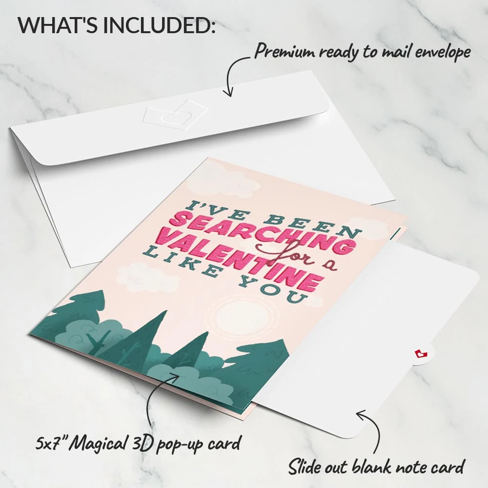 Lovepop Searching for a Valentine Like You Bigfoot Pop-Up Card - Image 5