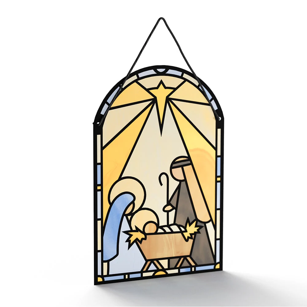 Lovepop All Is Calm Nativity Suncatcher Card - Image 3
