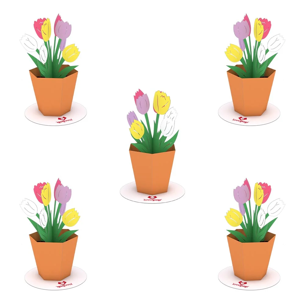 Lovepop Stickerpop: Tulips (5-Pack)