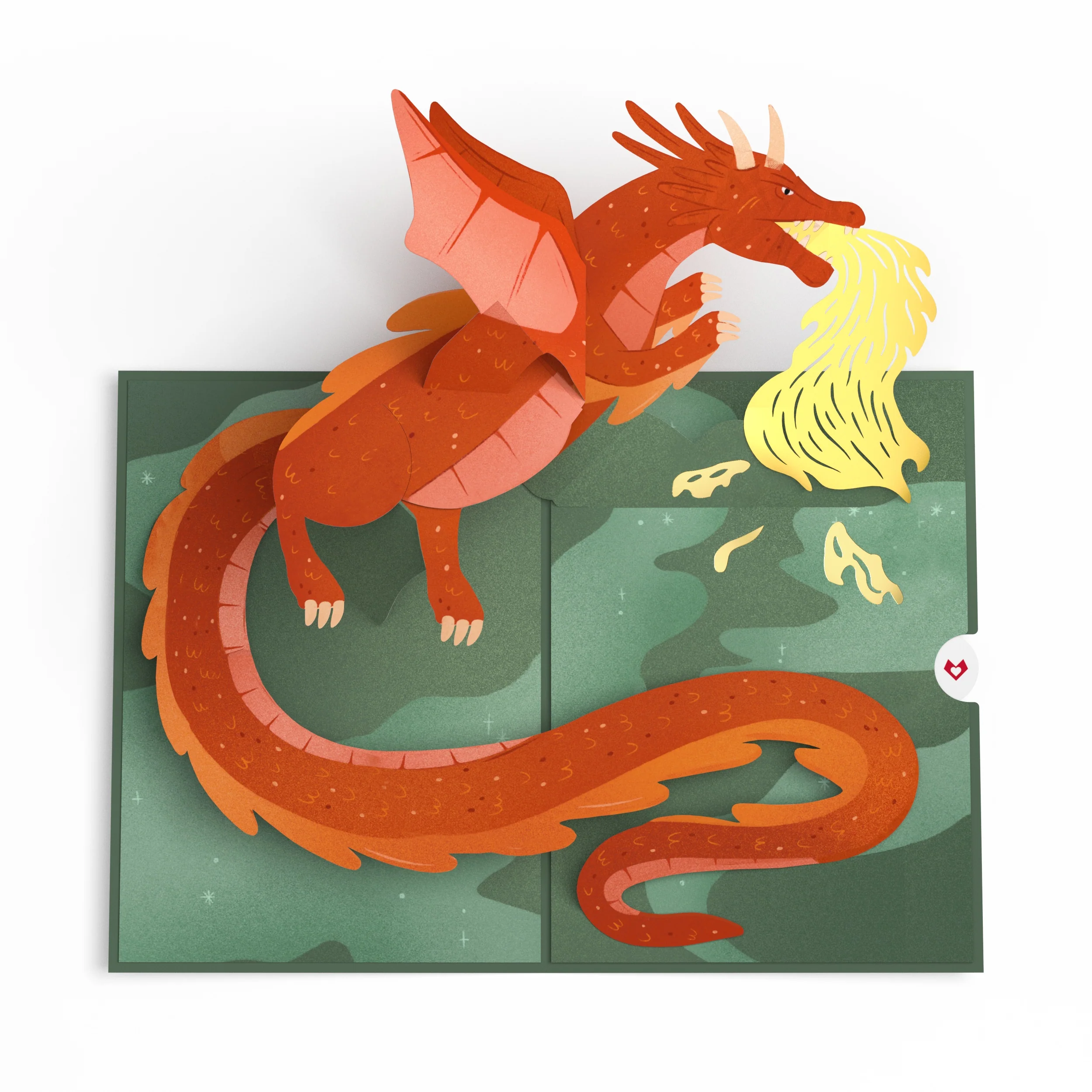 Lovepop Fire-Breathing Dragon Father's Day Pop-Up Card and True Stories Sentiment Set for Dad Scale - Image 3