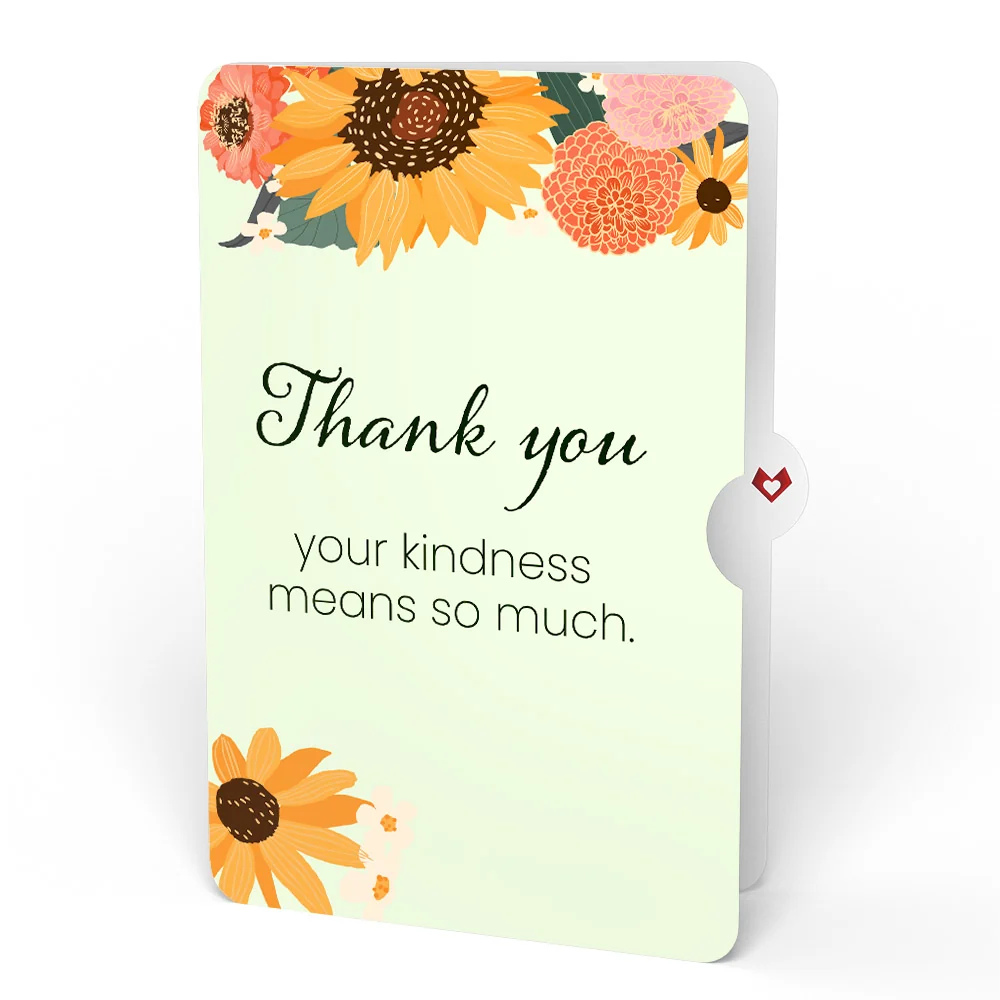 Lovepop Sunflower Blooms Thank You Bouquet and Sentiment Set Vase - Image 4
