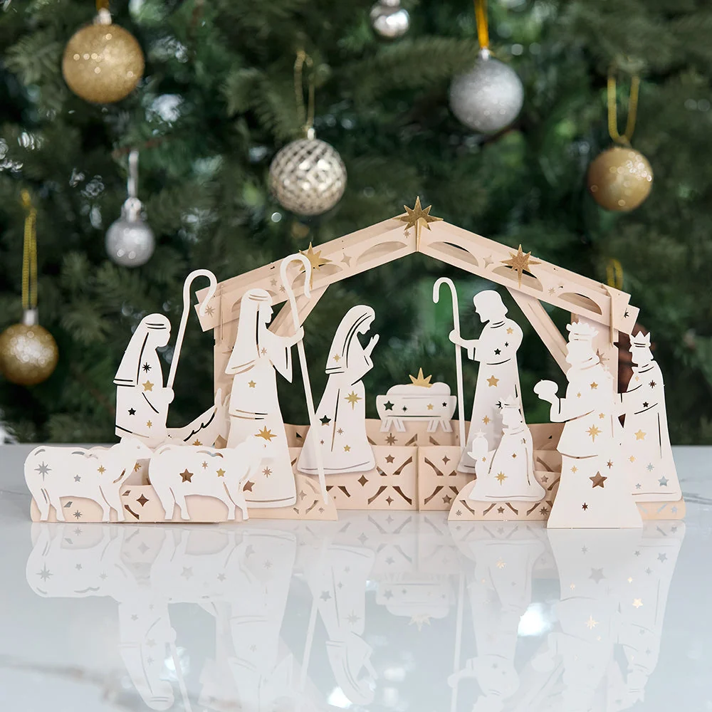 Lovepop Elegant Nativity Decor Giant Pop-Up Gift