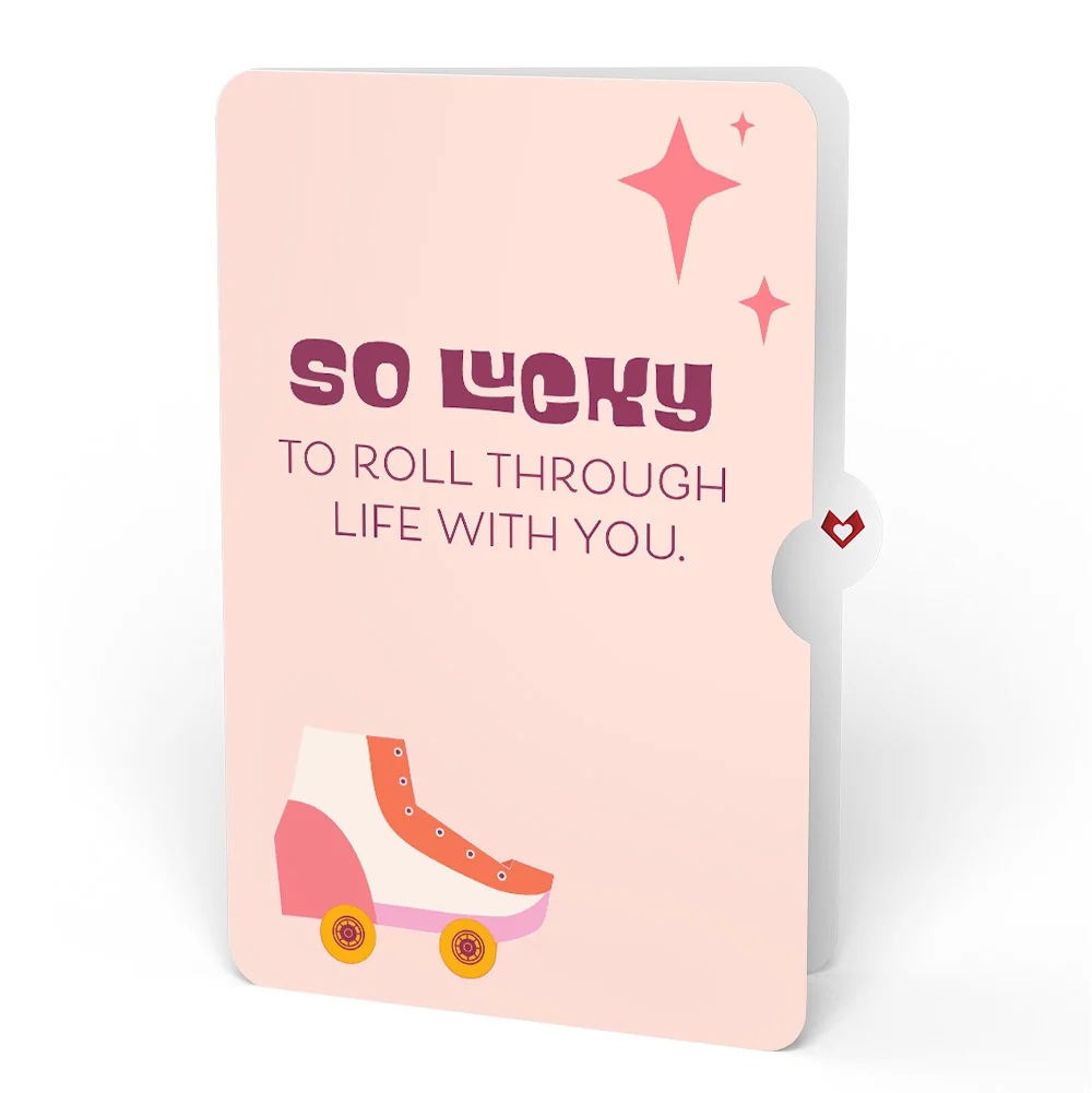 Lovepop Let the Good Times Roll Roller Skate Love Pop-Up Card and Sentiment Set - Image 4