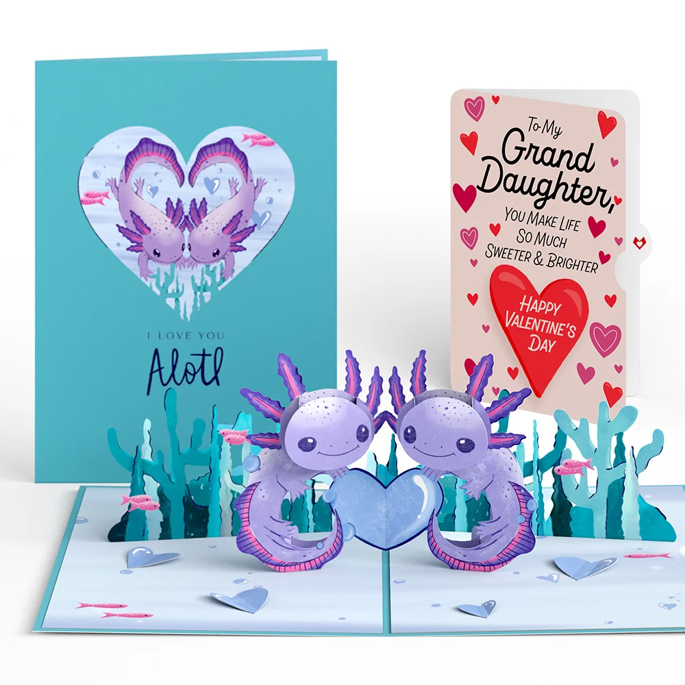 Lovepop Love You A-Lotl Valentine Pop-Up Card and Sentiment Set for Granddaughter