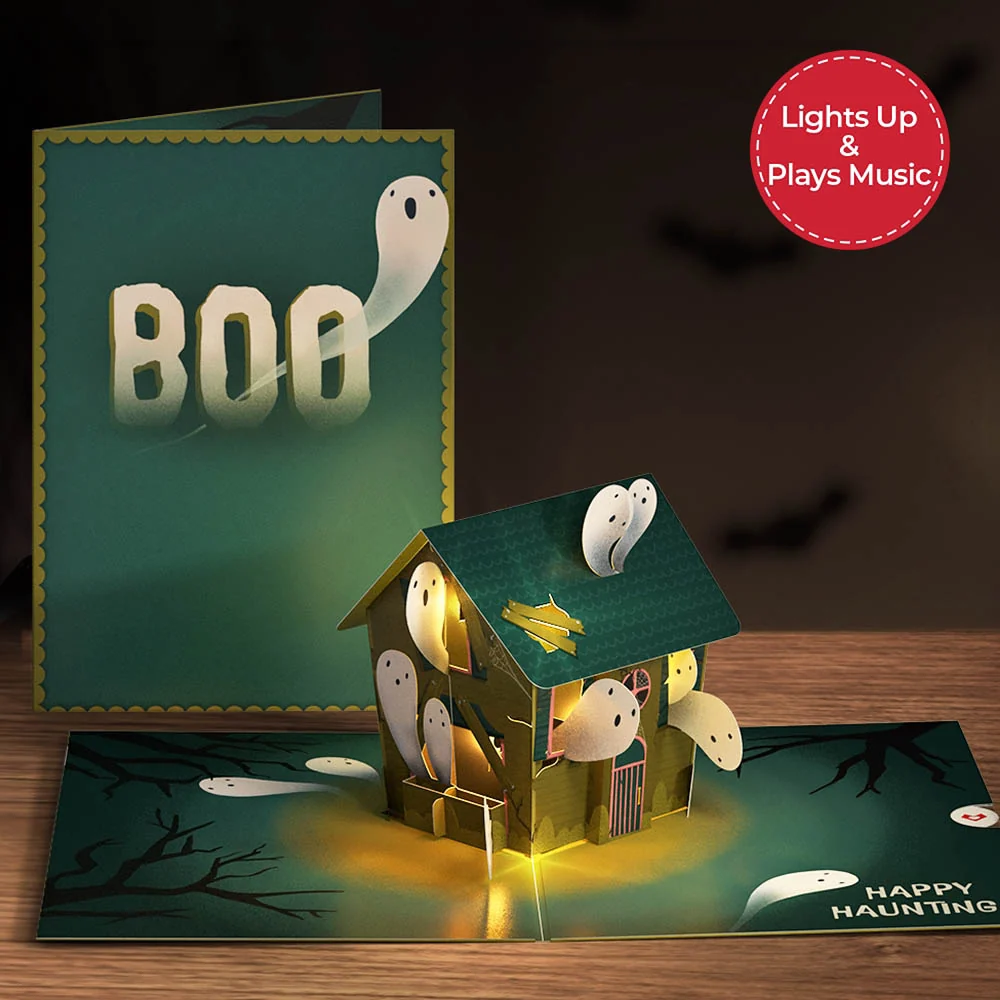 Lovepop Happy Haunting Music and Lights Pop-Up Card